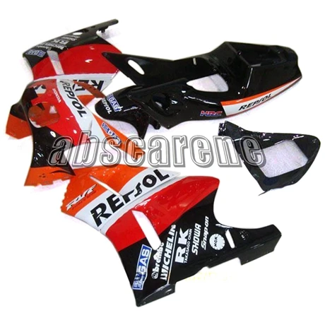 Выполните Обтекатели для Honda RVF400R NC35 V4 1993 1994 1995 1996 1997 1998 RVF400R NC35 V4 93 94 95 96 97 98 ABS черный, красный оранжевый
