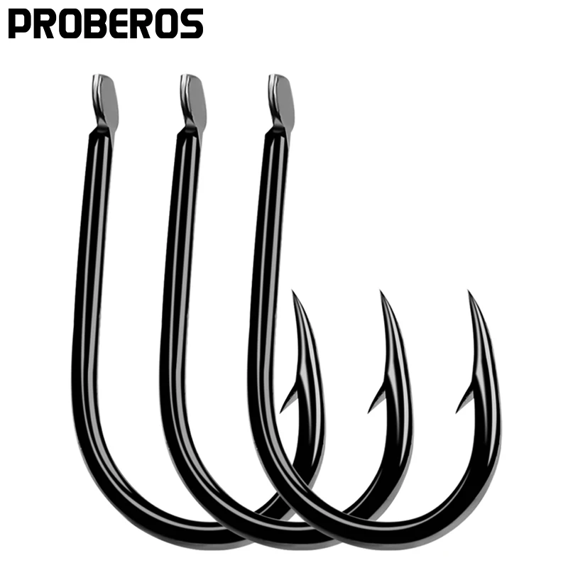 PROBEROS 1000 шт. Iseama рыболовный крючок 1 # 15 один высококачественный черный цвет