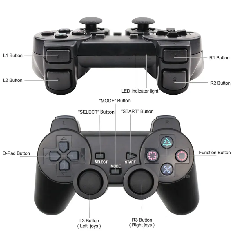 Беспроводной геймпад для Sony PS2 джойстик|gamepad for sony|shock wirelessgamepad wireless |