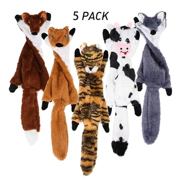 

Dogs Squeaky Toys No Stuffing Dog Toys Chew Toys Crinkle Dog Toys Plush Cute Animals Natural Puppy Toys For Teething