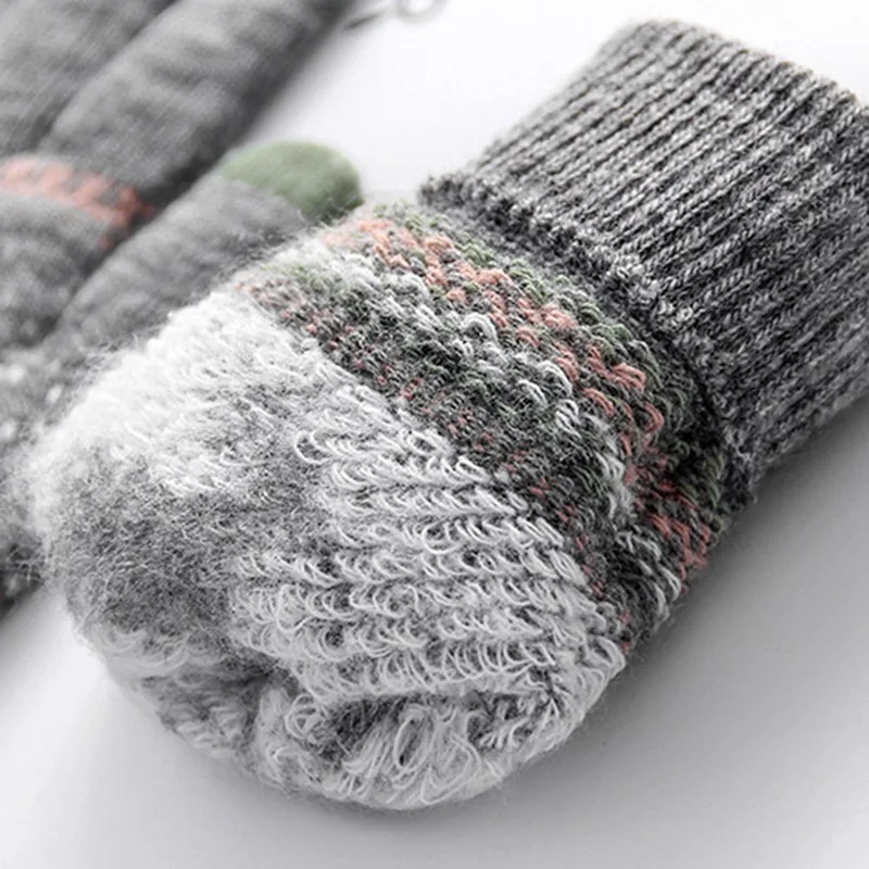 Fashion Deer Decorative Gloves Ladies Touch Screen Gloves Autumn And Winter Warm High Quality Full Finger Knitting Gloves
