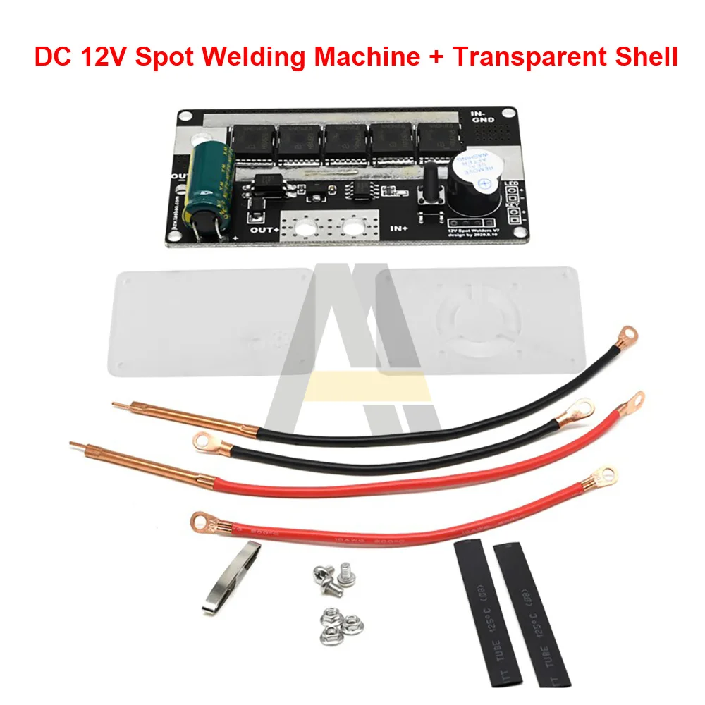 DC5V 12V Welder Equipment Spot Welding Machine Battery Energy Storage Spot PCB Circuit Board 12V Accessor with Transparent Shell