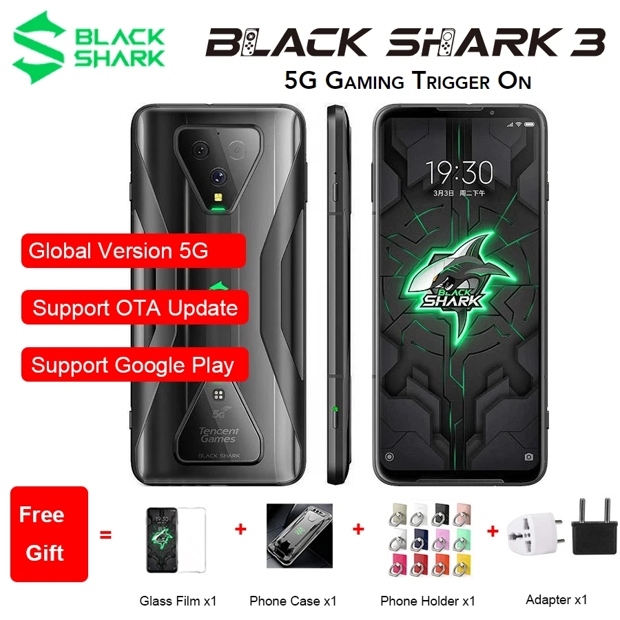 Global Version Xiaomi Black Shark 3 5G Gaming Phone 6.67 Global Version Xiaomi Black Shark 3 5G Gaming Phone 6.67
