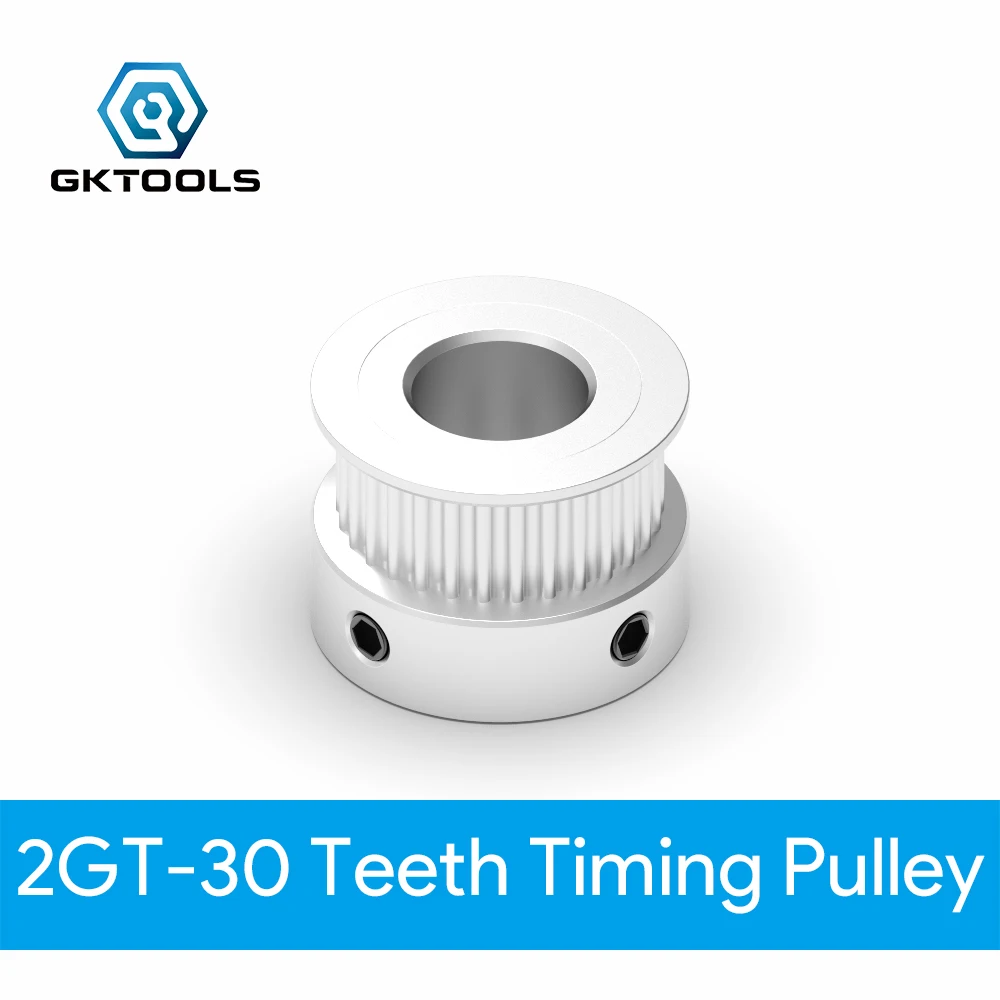Детали для 3D принтера GKTOOLS GT2 зубчатый шкив 2GT 30 зубьев отверстие 10/12 мм синхронные