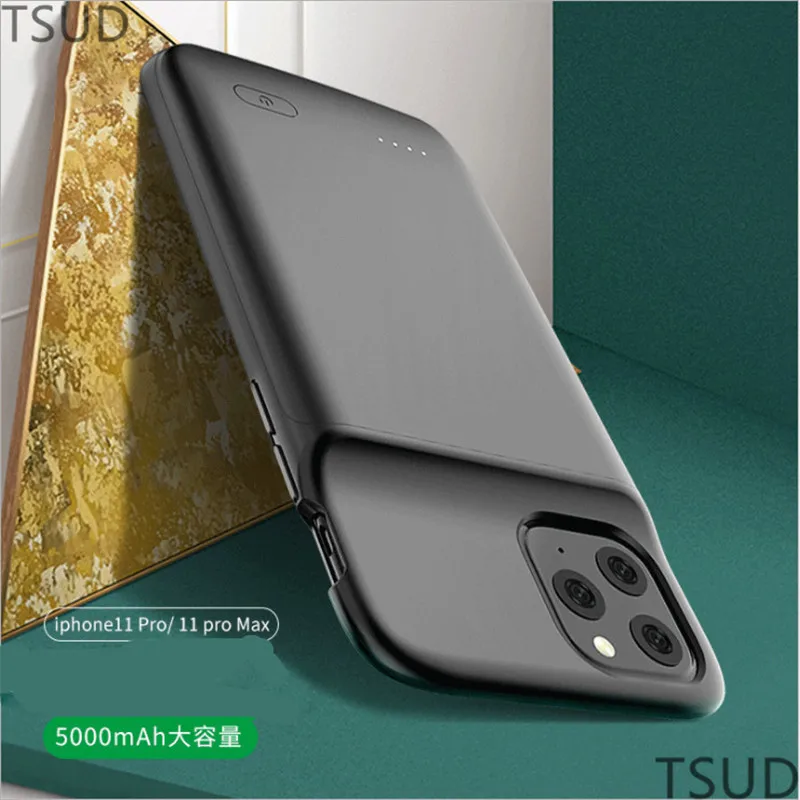 4800 мАч Внешнее Беспроводное зарядное устройство для iphone 11 Pro Ультра тонкий мягкий переносной аккумулятор для iphone 11 Pro 2 в 1