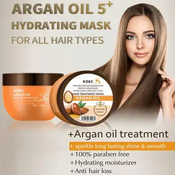 250g Morocco Argan Oil Hair Conditioners Keratin Treatment Curly Hair Straightening Smoothing Product Repair Damaged Hair Mask