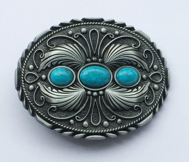 mens western belt buckles with turquoise