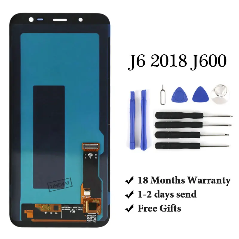 

1 PCS For Samsung J6 2018 J600 LCD Touch Screen replacement assembly no dead pixel Super AMOLED For Samsung J6 2018 J600 LCD