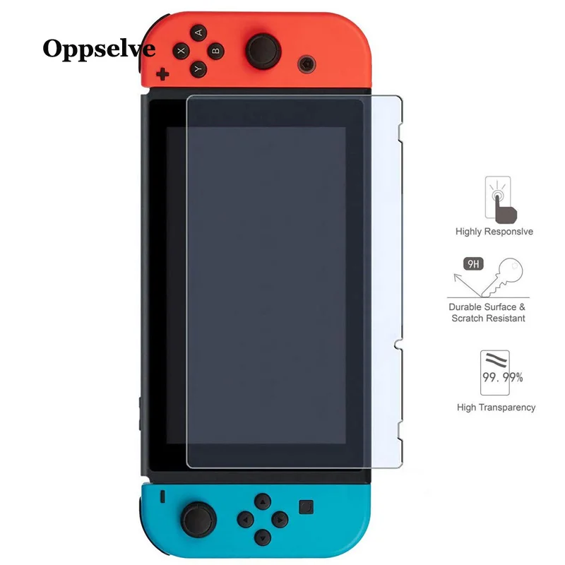 

Oppselve 9H Tempered Glass Screen Protector Eye Protection For Nintend Switch Toughened Glass Film Nintend Switch Accessories