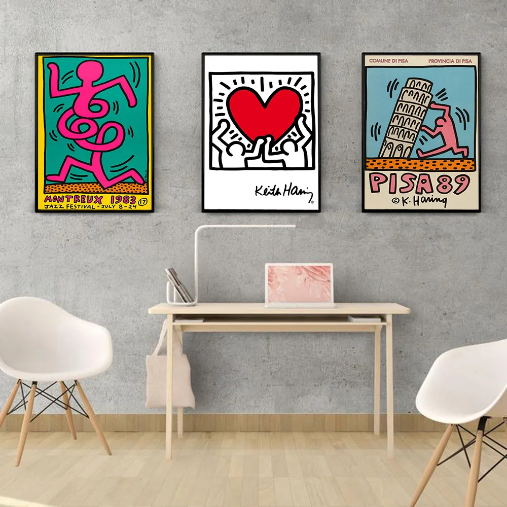 Настенный постер в скандинавском стиле абстрактная винтажная ретро-Картина на