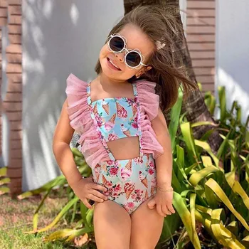 

Swimwear Children Toddler Kids Baby Girls Ice-Cream Print Bikini One-Piece Swimsuit Beach Swimwear Swimsuit New Fashion Swimwear