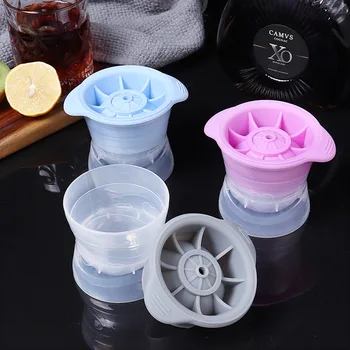 

Round Big Ice Ball Mold Kitchen Tool Multifunctional Silicone Ice Ball Maker for Home Bar WB2870