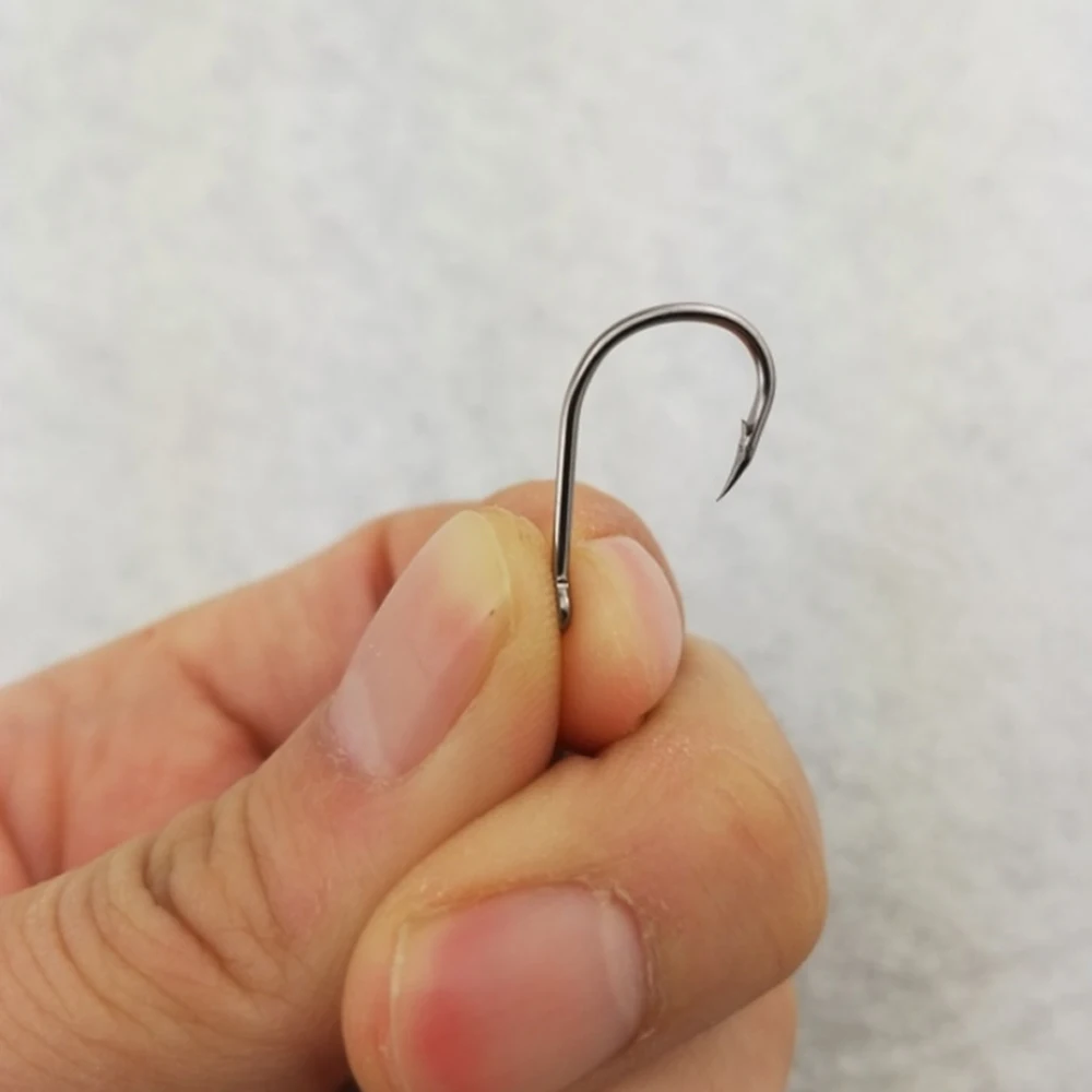 Sharpened 1000Pcs Fishhooks Barbed Hook Bait Fishing Jig Fishhook