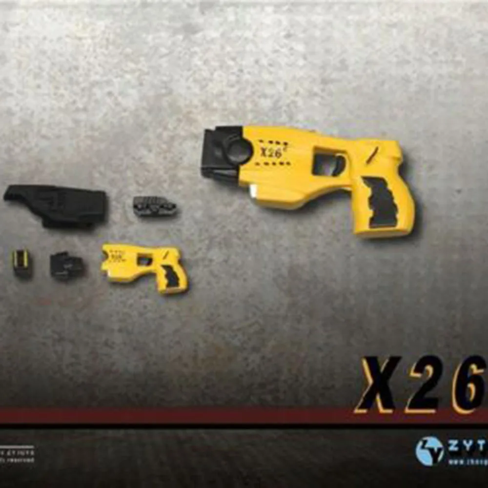 ZYTOYS figura de soldado de arma de Taser X26 a escala 1/6, juguete