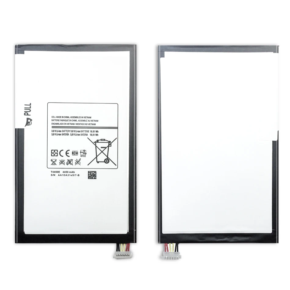 Литий-полимерный аккумулятор для планшета samsung GALAXY Tab 3 8,0 SM T310 T311, сменный аккумулятор 4450 мАч T4450E