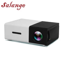 Salange YG300 мини-проектор светодиодный ЖК-проектор Аудио HDMI USB мини YG-300 проектор домашний кинотеатр медиаплеер