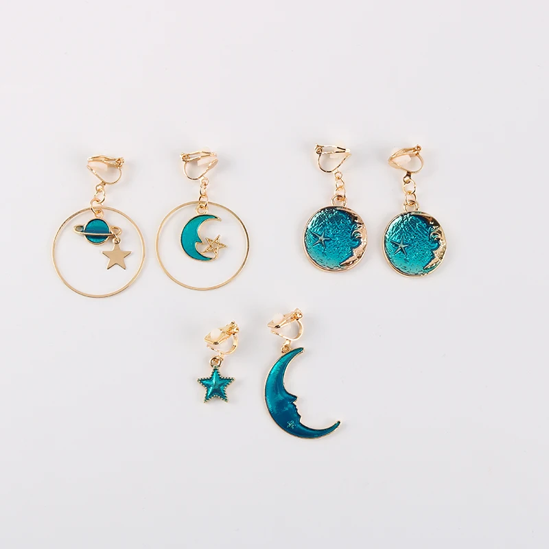 Ear Clip Earrings For Girl Women Party Gift