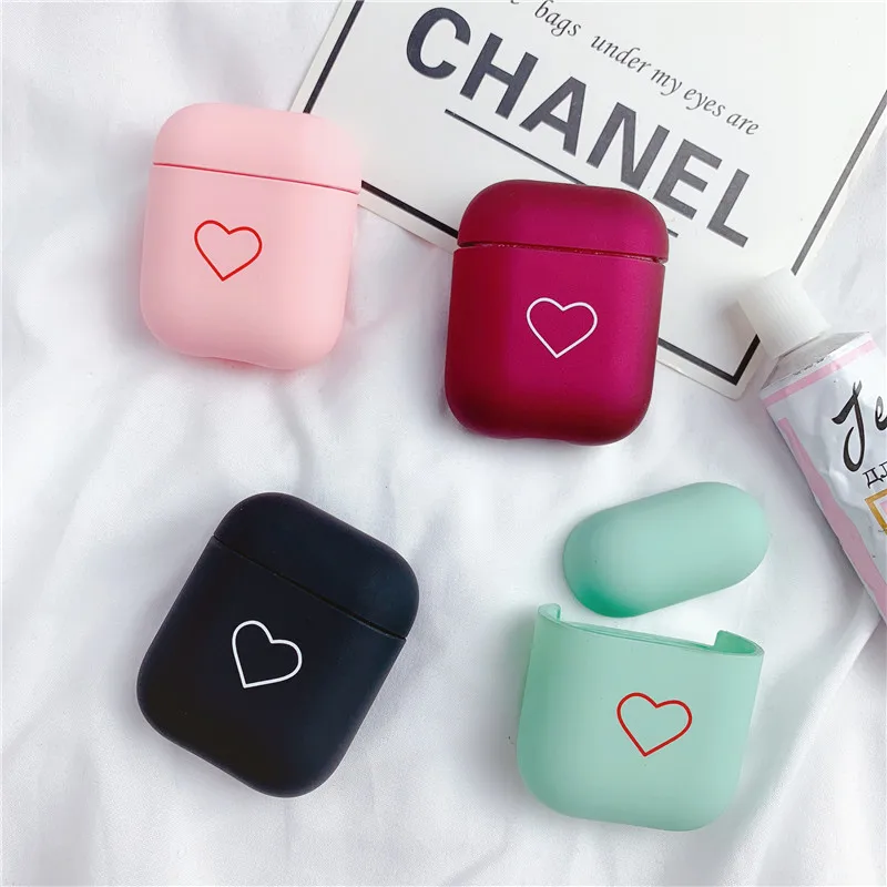 

Candy Love Bluetooth Wireless Earphone Case For Air Pods Protective Cover Skin Accessories for Apple Airpods 2 Charging Box Cute