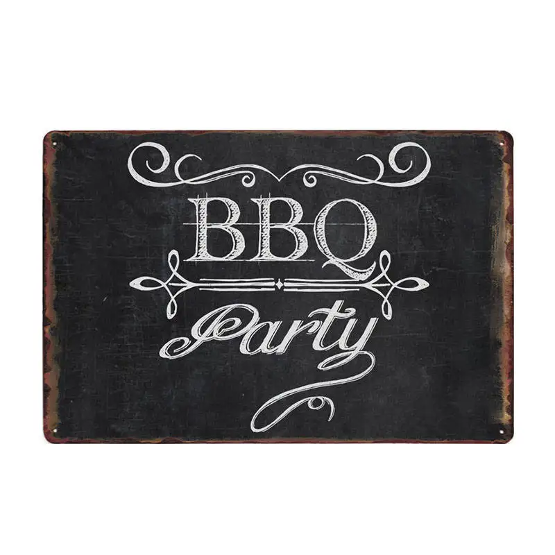 60208 DAD'S BBQ оловянные вывески винтажные металлические бляшки плакат на стену декоративные тарелки бар украшение фермерский дом Декор 20x30 см - Цвет: 60208