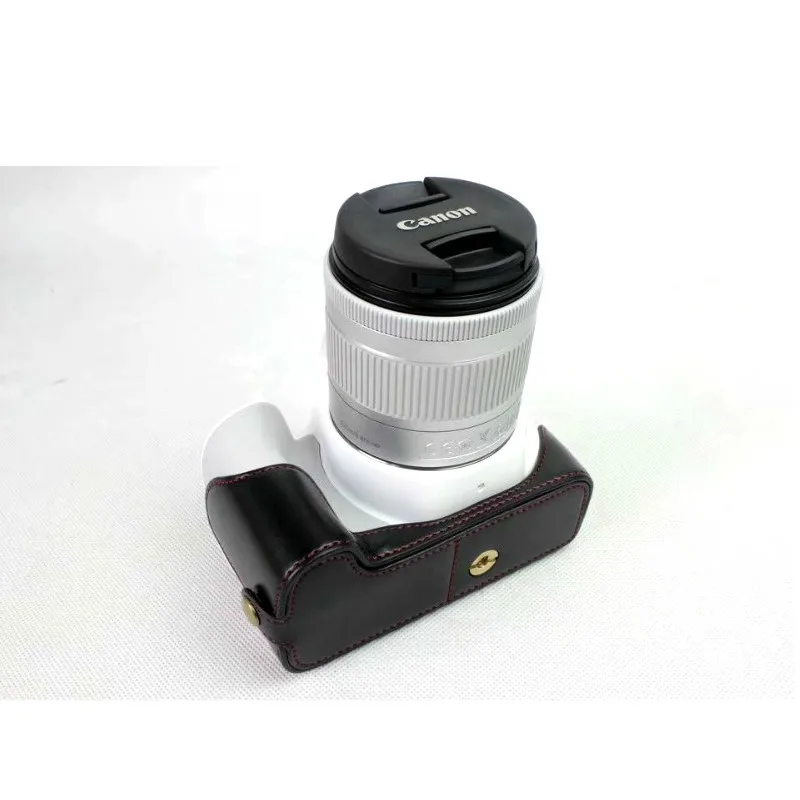 Чехол из искусственной кожи для камеры на половину тела для Canon EOS200D 200DII 250D Kiss X9 X10 Rebel SL2 SL3 крышка с открытой батареей