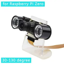 Малина Pi Zero Камера фокусное Регулируемая Ночное видение Камера модуль + 2 ИК Сенсор светодиодный свет + 30 см FFC Для малина Pi Zero W