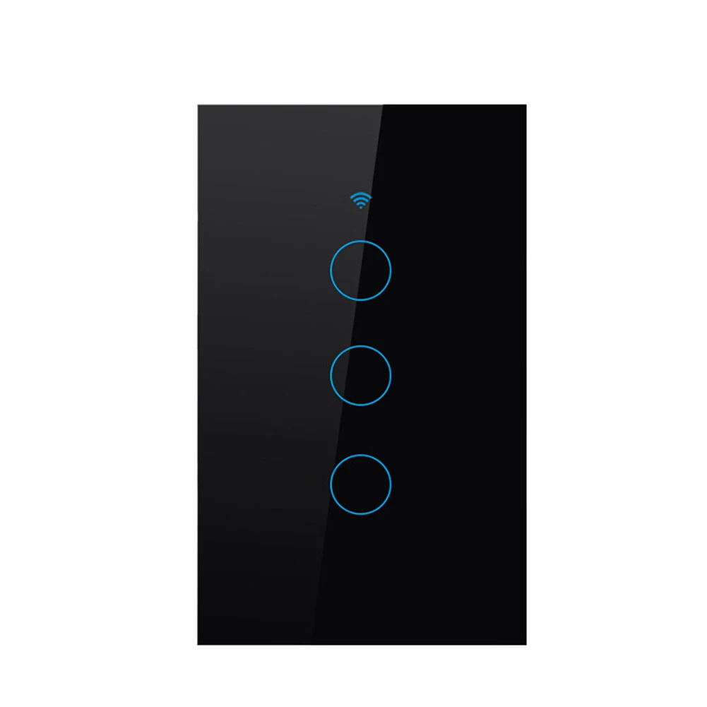 

1/2/3 Gang Smart Light Switch WIFI Wall TouchPanel Socket for Alexa Google Home LB88