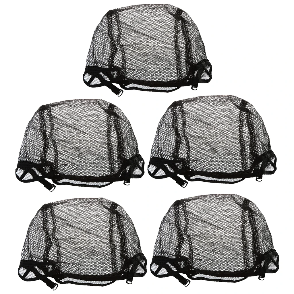 5x Stretchable Elastic Fishnet Wig Cap Hair Net Mesh Wig & Weave Caps Black 5x Stretchable Elastic Fishnet Wig Cap Hair Net Mesh Wig & Weave Caps Black