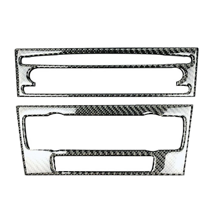 

Carbon Fiber Air Condition CD Panel Cover Trim for BMW 3Series E90 E92 E93 Novel Solid
