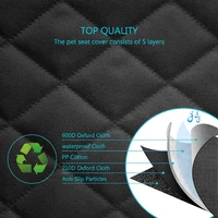Dog Car Seat Cover Pet Travel Carrier Mattress Waterproof Dog Car Seat Protector Mat With Middle Seat Armrest For Dogs 6