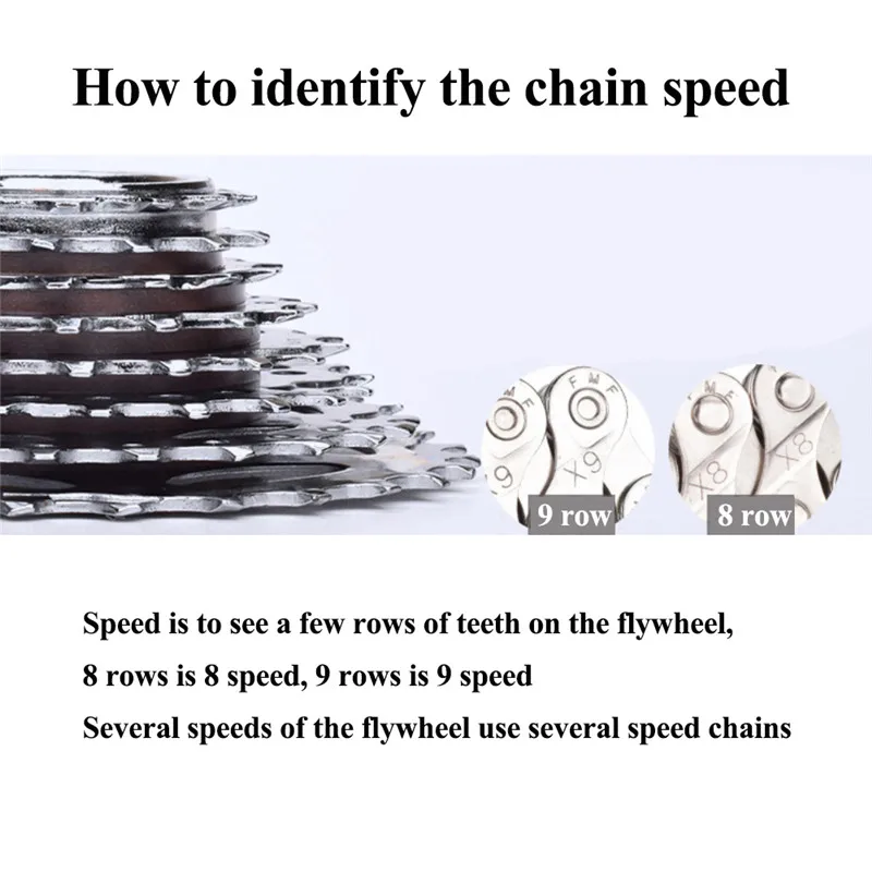 Для iPhone 6/7/8 MTB Скорость велосипедной цепи Гибридный горный велосипед Анти-ржавчины 116 прочный Сталь ссылки