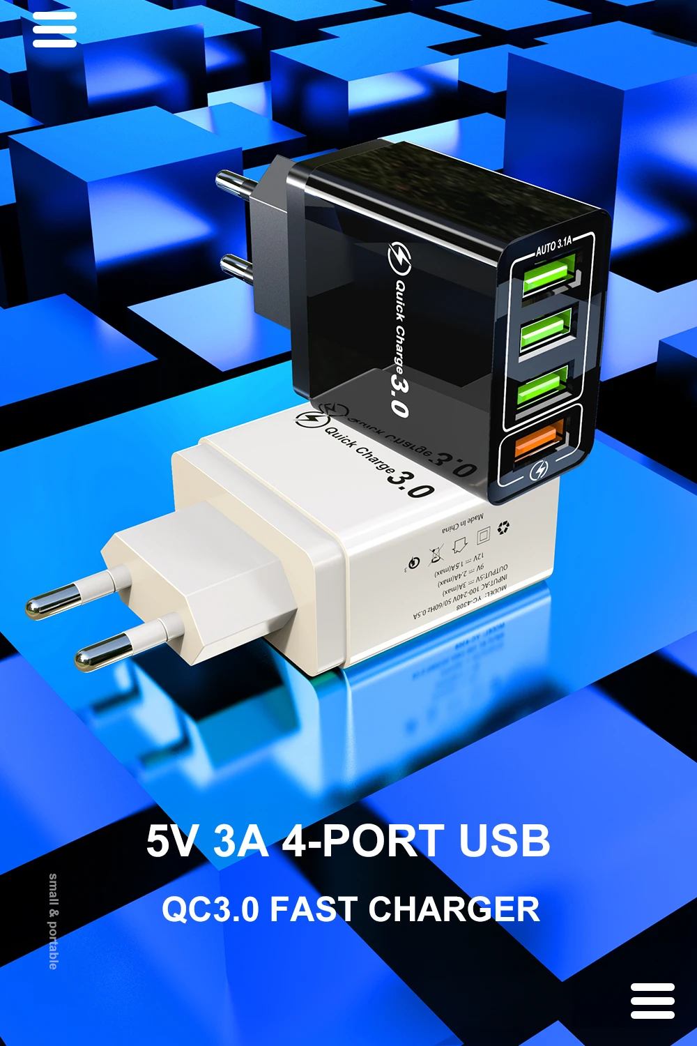 30 Вт Быстрая зарядка 5 в 3.1A QC 3,0 USB зарядное устройство для iPhone X 11pro samsung A50 A30 huawei Xiaomi Note 7 8 Быстрая зарядка настенный адаптер