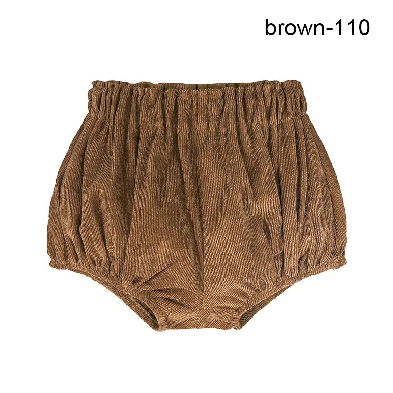 brown 110 Детские вельветовые штаны для новорожденных, Короткие трусы подгузники, распродажа - Цвет: brown 110