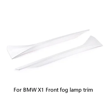

2 Pcs Front Foglight Eyebrow Cover Trim for BMW X1 2020 Car Stickers Cover Carbon Fiber Style