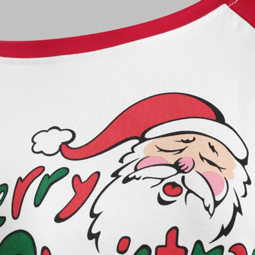 Autumn and winter Womens Long Sleeve Santa Claus cartoon Print Round Neck Blouse Loose Tops Pullovers Celebrate Christmas