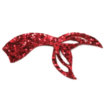 

David accessories 20pcs/lot 58*28mm Glitter Mermaid Tail Felt Pads Applique Girls Hair Bows Patches DIY Craft Material,20Yc8606