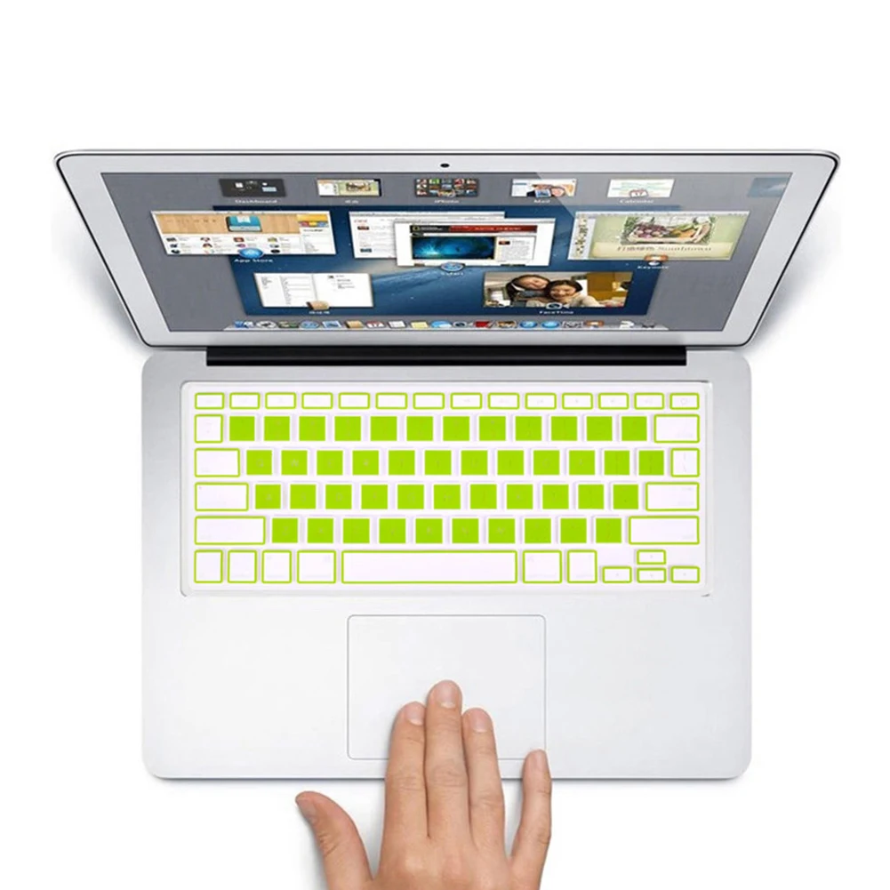 Силиконовый чехол для клавиатуры ноутбука пленка для Apple MacBook Air Pro
