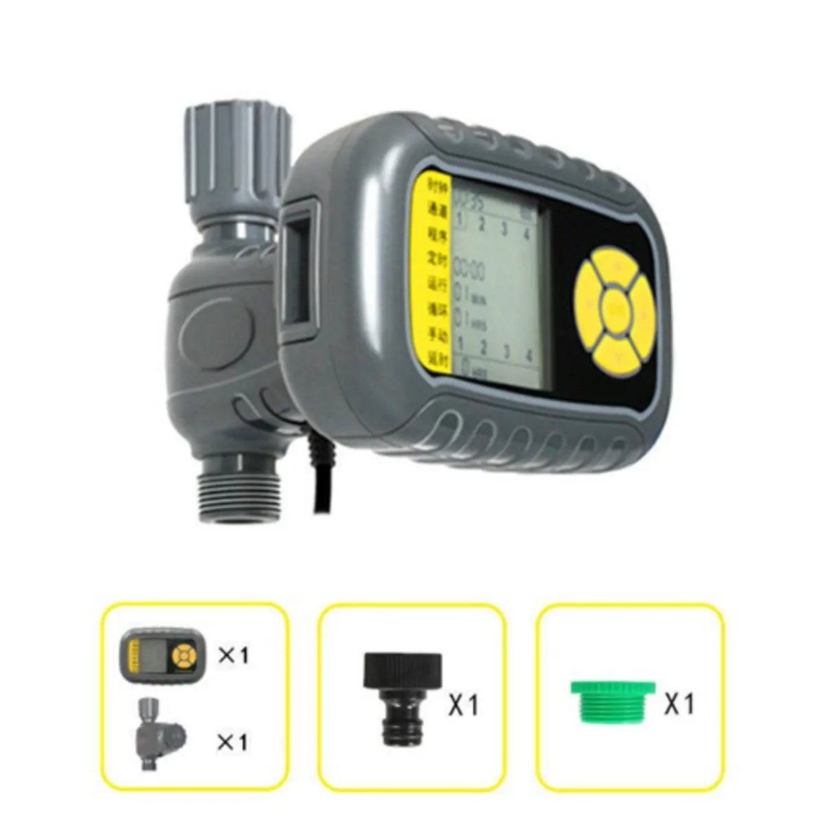 

Automatic Electronic Water Timer Solar Charging Garden Watering Irrigation Water Tap Timer Sprinkler Controller System Device