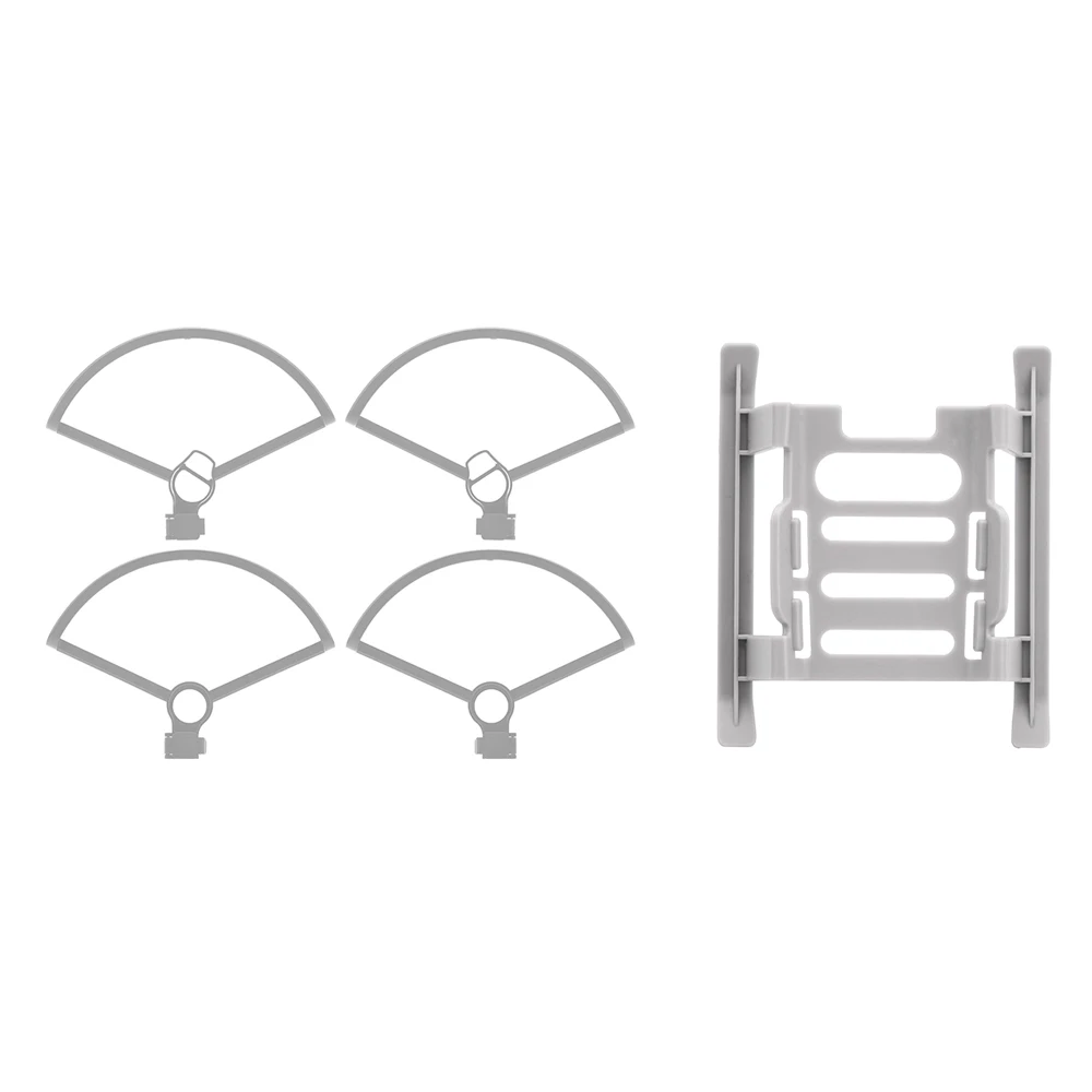 Silver Пропеллер протектор лезвия Протектор Кольцо Защитная крышка Поддержка Стенд шасси расширение для DJI Mavic Mini Drone запчасти - Цвет: Silver
