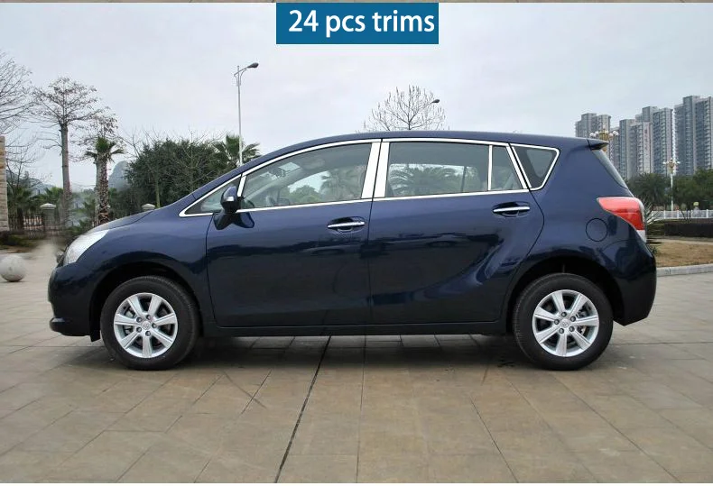 Нержавеющая сталь окна автомобиля планки для toyota verso 2009 2010 2011 2012 2013