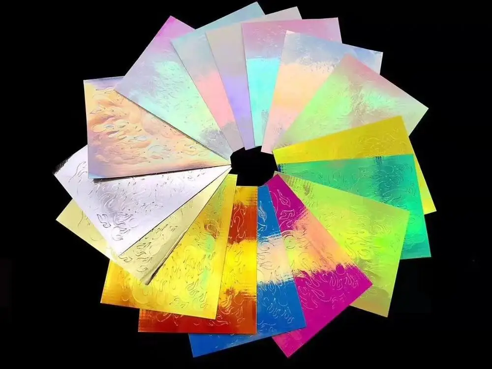 

16PCS/set Flame Shape Nail art Sticker 16 Colors Hot Flame