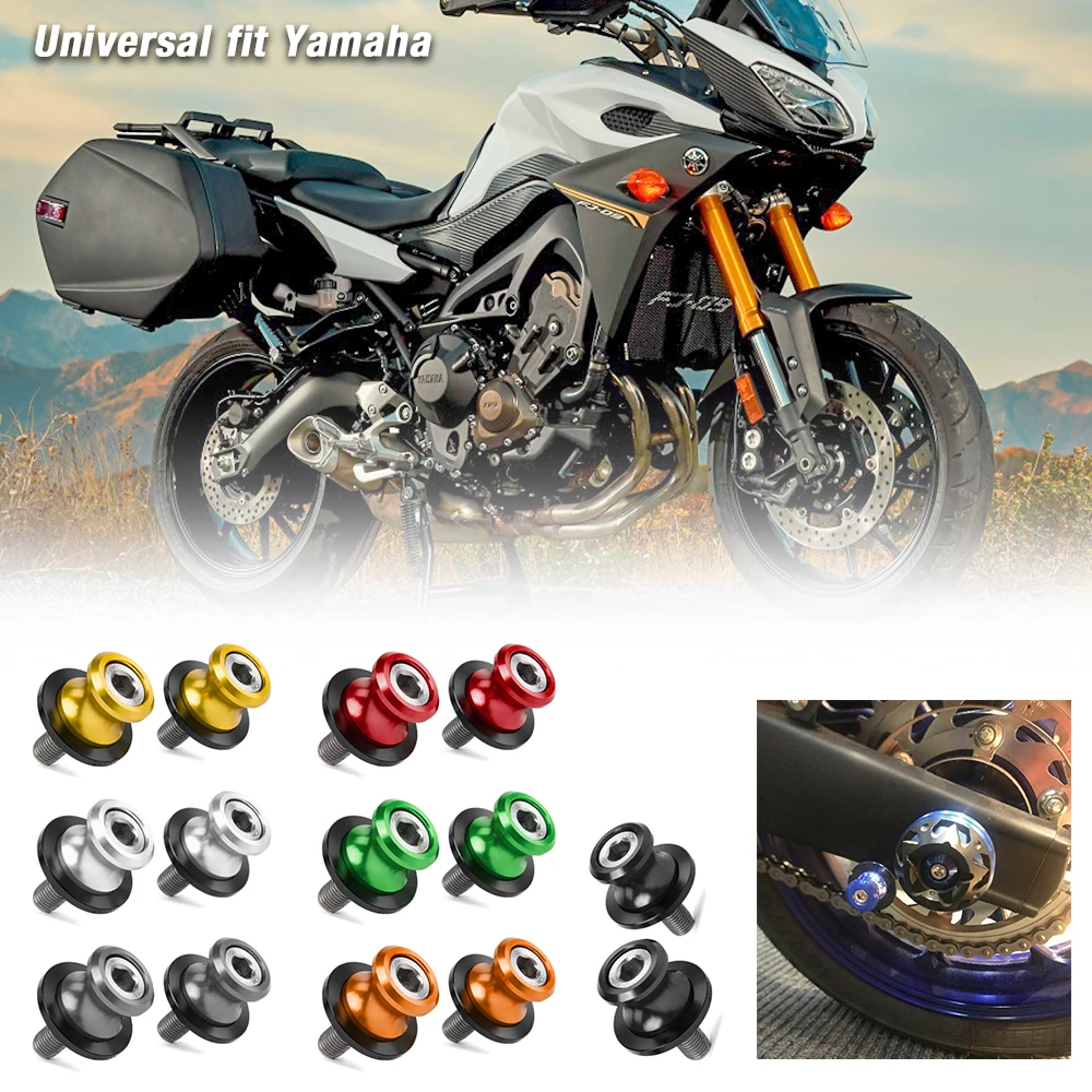 Рама для мотоцикла Swingarm 6 мм M6 слайдер катушка стенд болт Yamaha YZF R1 R3 R25 FZ8 MT07 MT09 FZ07 FZ09