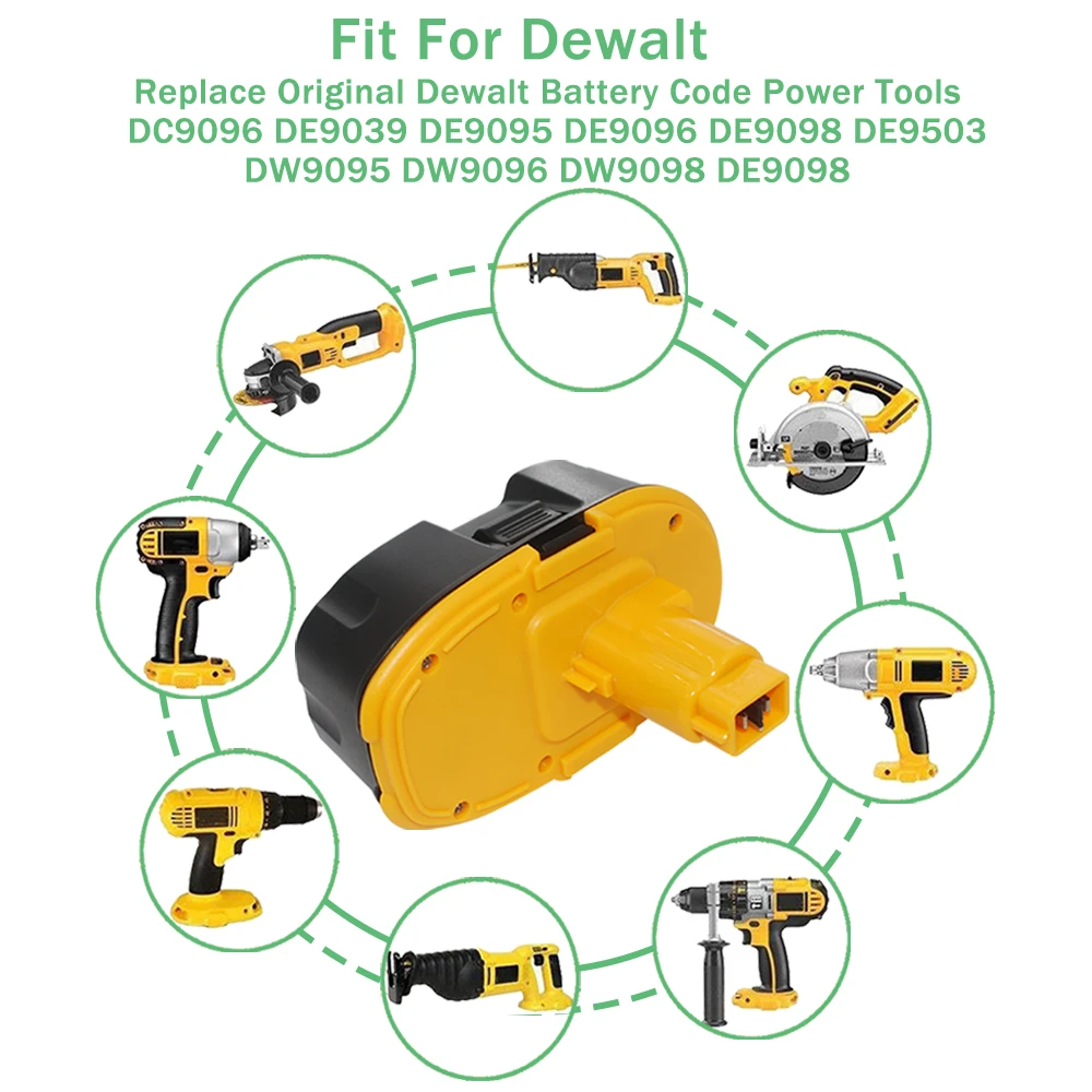 18 в 6.8Ah металл-гидридных или никель Мощность инструмент для Dewalt DC9096 DE9039 DE9095 DW9098 DE9503 DW9096 Замена Батарея L30
