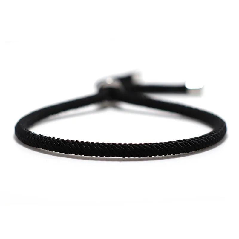 Unisex Red Rope Adjustable Nautical Bracelet