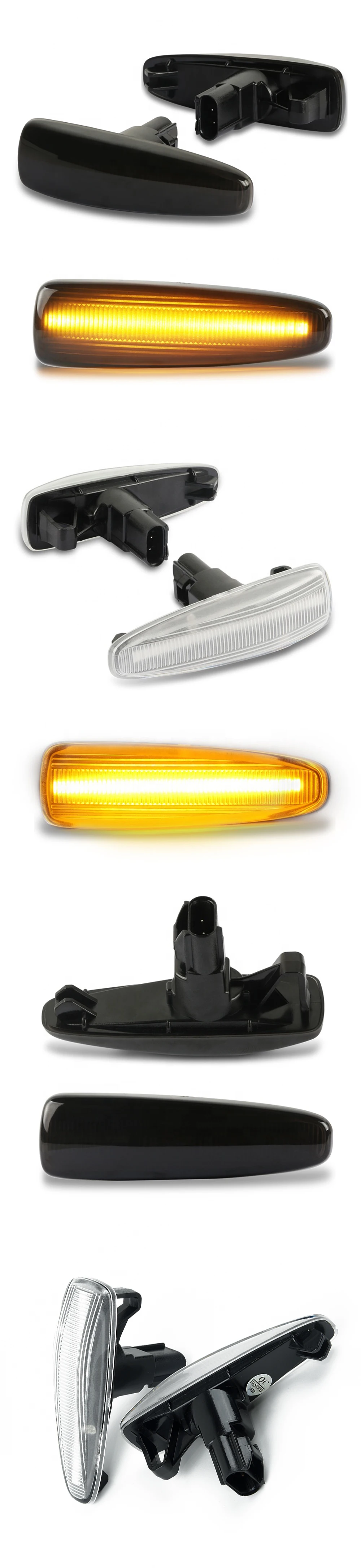 For Mitsubishi Lancer Evolution X Mirage LED Side Marker Light Sequential Lamp