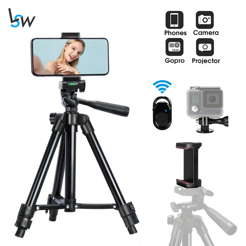 25.6inch/65cm Mini Tripod for iPhone, Portable Table Tripod with Phone