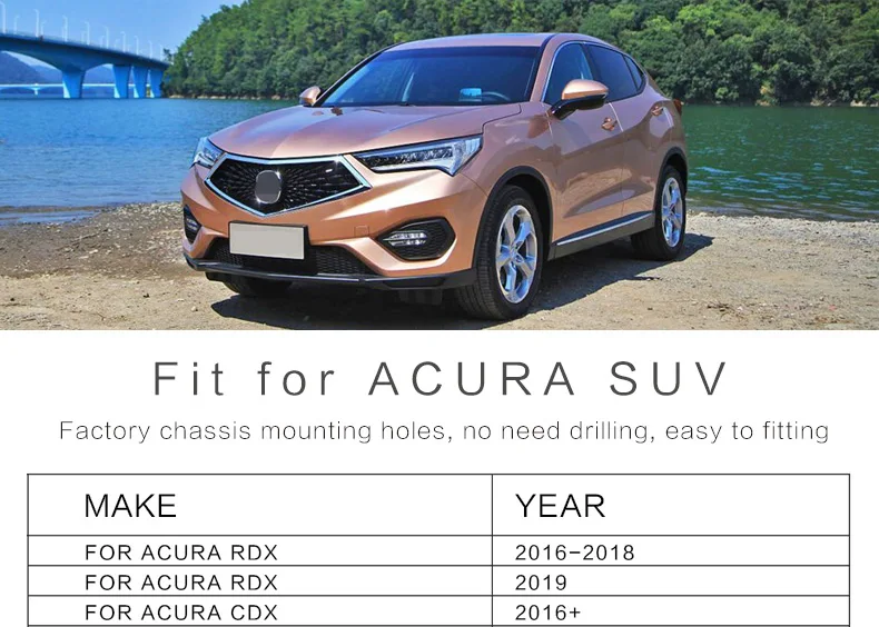 Боковая ступенчатая Беговая доска для Acura RDX до CDX, высокое качество, сверхмощный