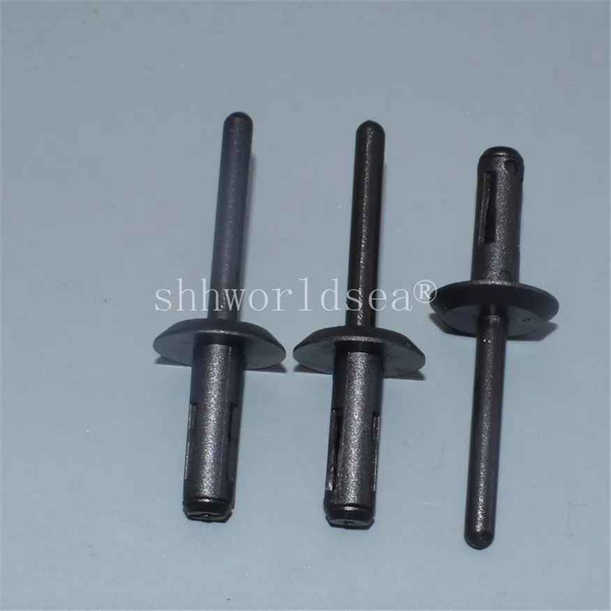 Shhworldsea 100PCS black Nylon Blind Rivet for Ford N804759-S N804759S Auto Plastic Clips Fasteners car plastic clip | Автомобили и