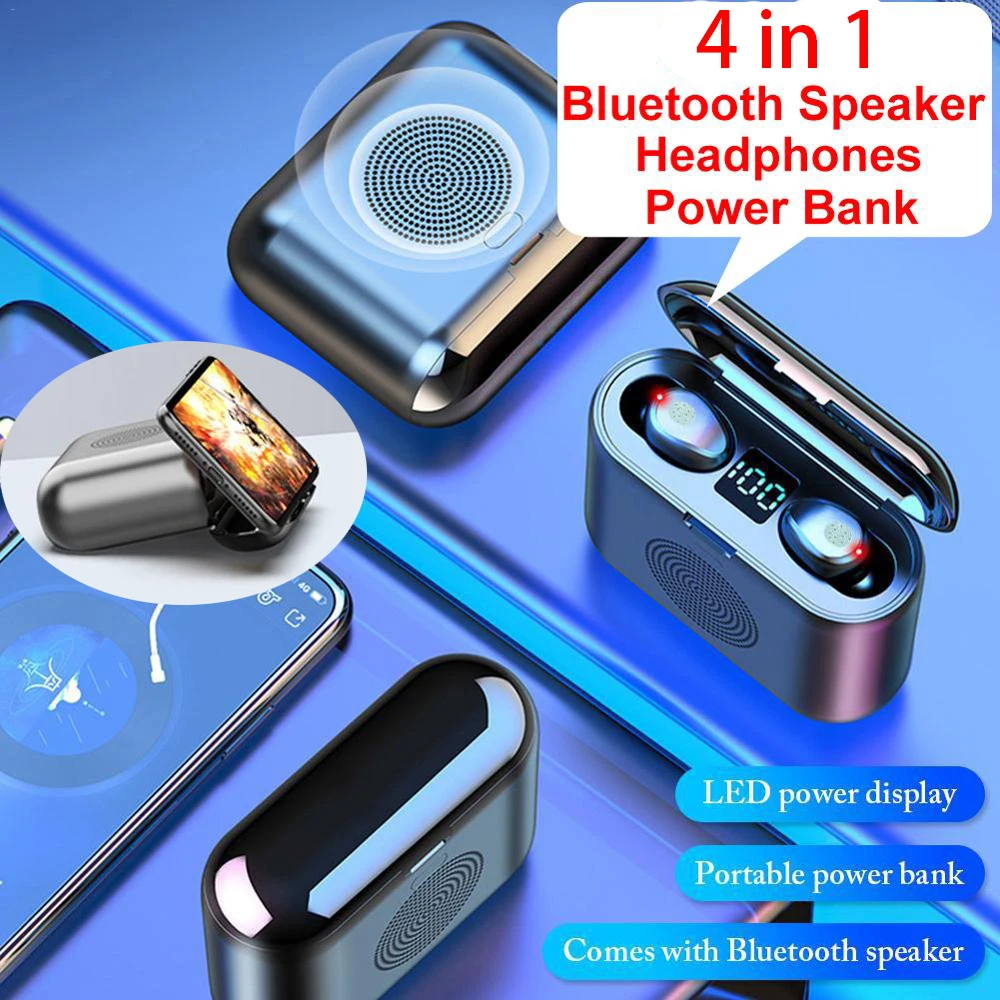TWS стереонаушники F9 с объемным звуком и поддержкой bluetooth 5 0|Наушники гарнитуры| |