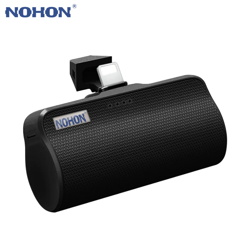 NOHON 3000 мАч Мини банк питания для Apple Micro type C Интерфейс iPhone samsung Xiaomi Портативный