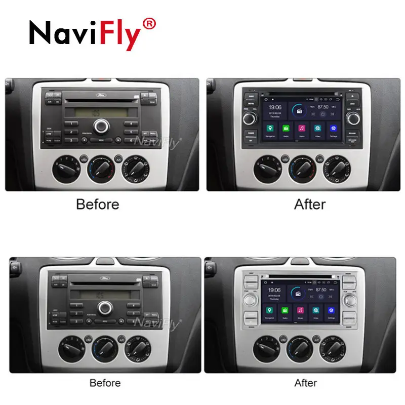 Top 8 Core IPS DSP 4G Android 9.0 Car radio For Ford/Mondeo/Focus/Transit/C-MAX/S-MAX/Fiesta With Canbus WIFI dvd player RDS FM GPS 2